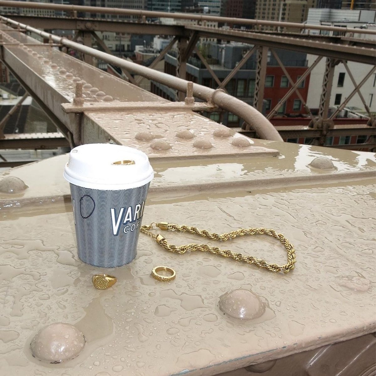 Rope Choker 18K Guldbelagt 8mm