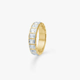 Crystal Band Ring 18K gold plated 6mm