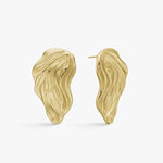 Wind Draped Earrings 18K Gold Plated