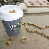 Rope Choker 18K Guldbelagt 8mm