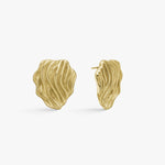 Wind Fold Earrings 18K Gold Plated 