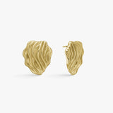 Wind Fold Earrings 18K Gold Plated 