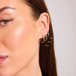 Classic Creoler Sølvfarvet 12mm