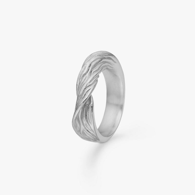 Wind Loop Ring Sølvfarvet