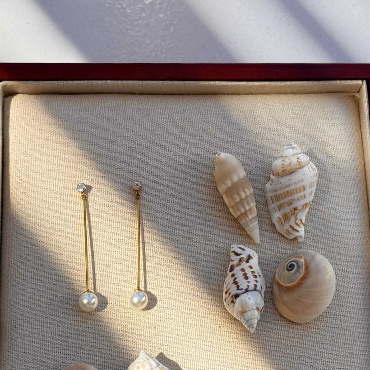 18k guldbelagt krystal perle drop oereringe