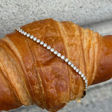 Tennis Krystal Armbånd 18K Guldbelagt 3mm