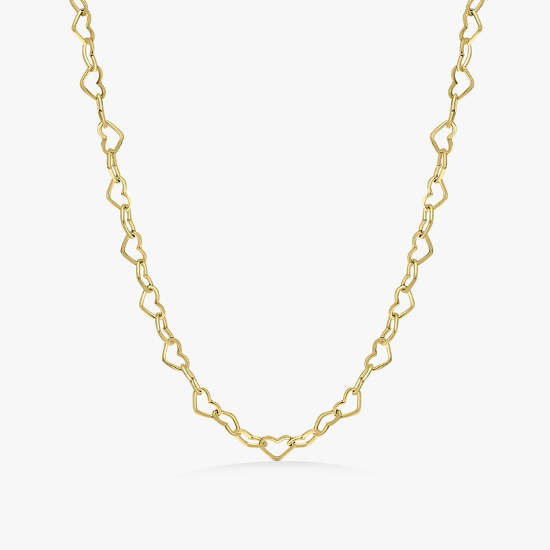 Heart Eternity Halskæde 18K Guldbelagt