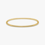 Oval Dome Bangle 18K Gold Plated