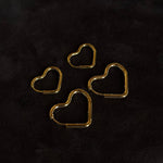 Heart Krystal Creoler 18K Guldbelagt Lille