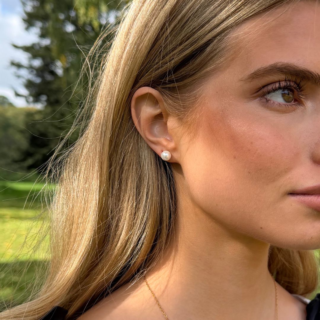 Classic Perle Stud Øreringe 7mm
