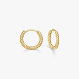 Classic Twist Hoop Earrings 18K Gold Plated 10mm