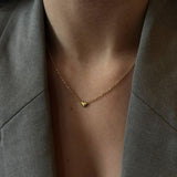 Mini Heart Halskæde 18K Guldbelagt