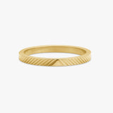 Sun Kiss Band Ring 18K Guldbelagt 2mm