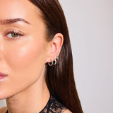 Classic Twist Creole Silver 10mm