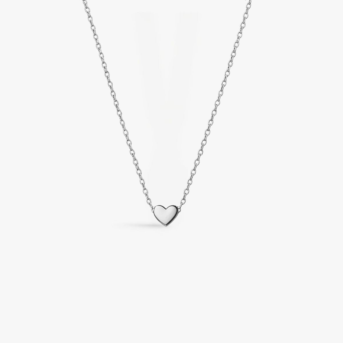 Mini Heart Halskæde Sølvfarvet