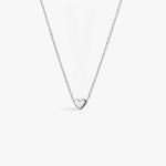 Mini Heart Halskæde Sølvfarvet