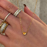 Mini Heart Halskæde 18K Guldbelagt