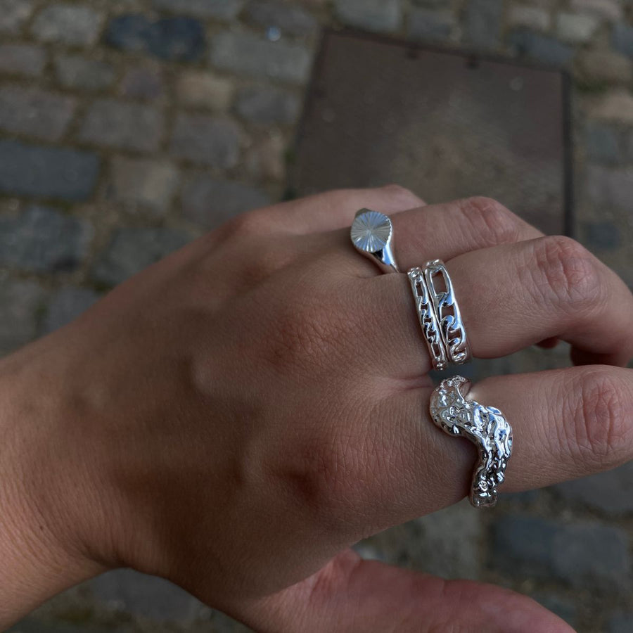 Figaro Ring 925S Sølvbelagt 5mm