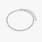 Twisted Armbånd Sølvfarvet