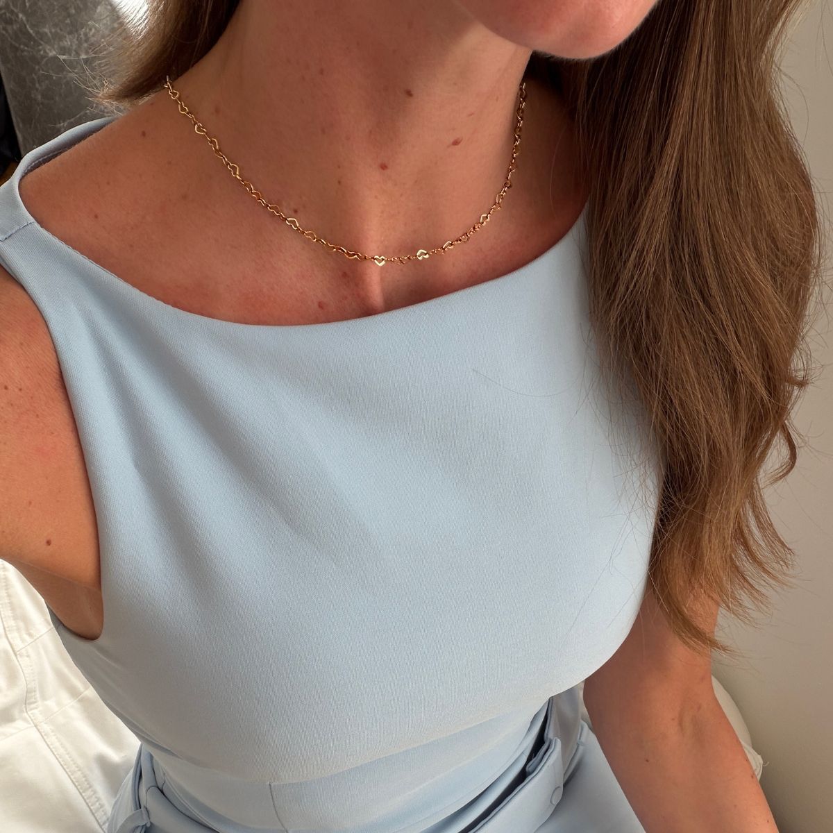Heart Eternity Halskæde 18K Guldbelagt