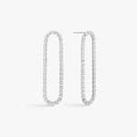 Armor Faceted Pearl Earrings 18K Gold Plated 7mm 