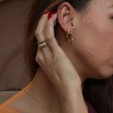 Heart Classic Creoler 18K Guldbelagt Lille