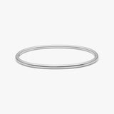 Oval Dome Bangle Silver