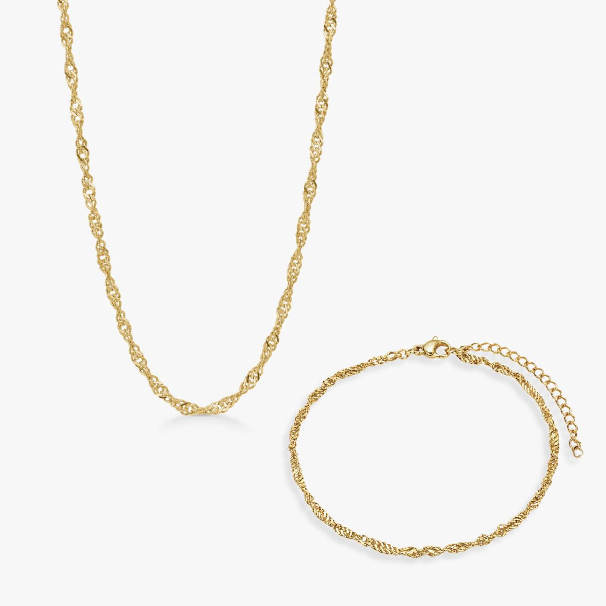 Figaro Armbånd 18K Guldbelagt 3mm