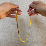 Smykke Extender/forlænger 18k Guldbelagt 5cm