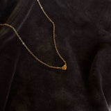 Mini Heart Halskæde 18K Guldbelagt