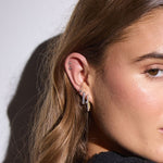 Firkantet Krystal Creol Sæt & Studs 18K Guldbelagt