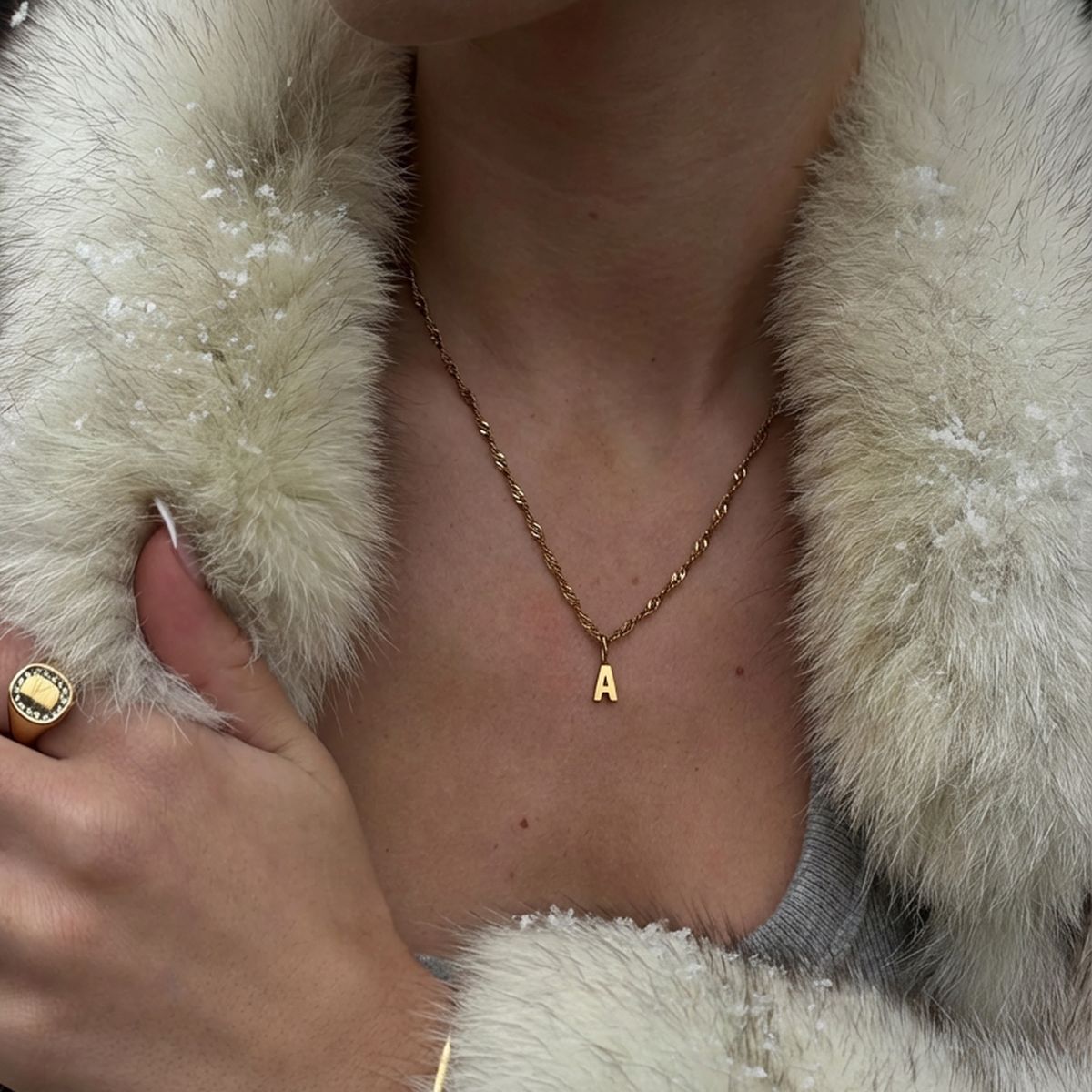 Classic Bogstav Vedhæng 18K Guldbelagt