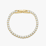Tennis Krystal Armbånd 18K Guldbelagt 3mm