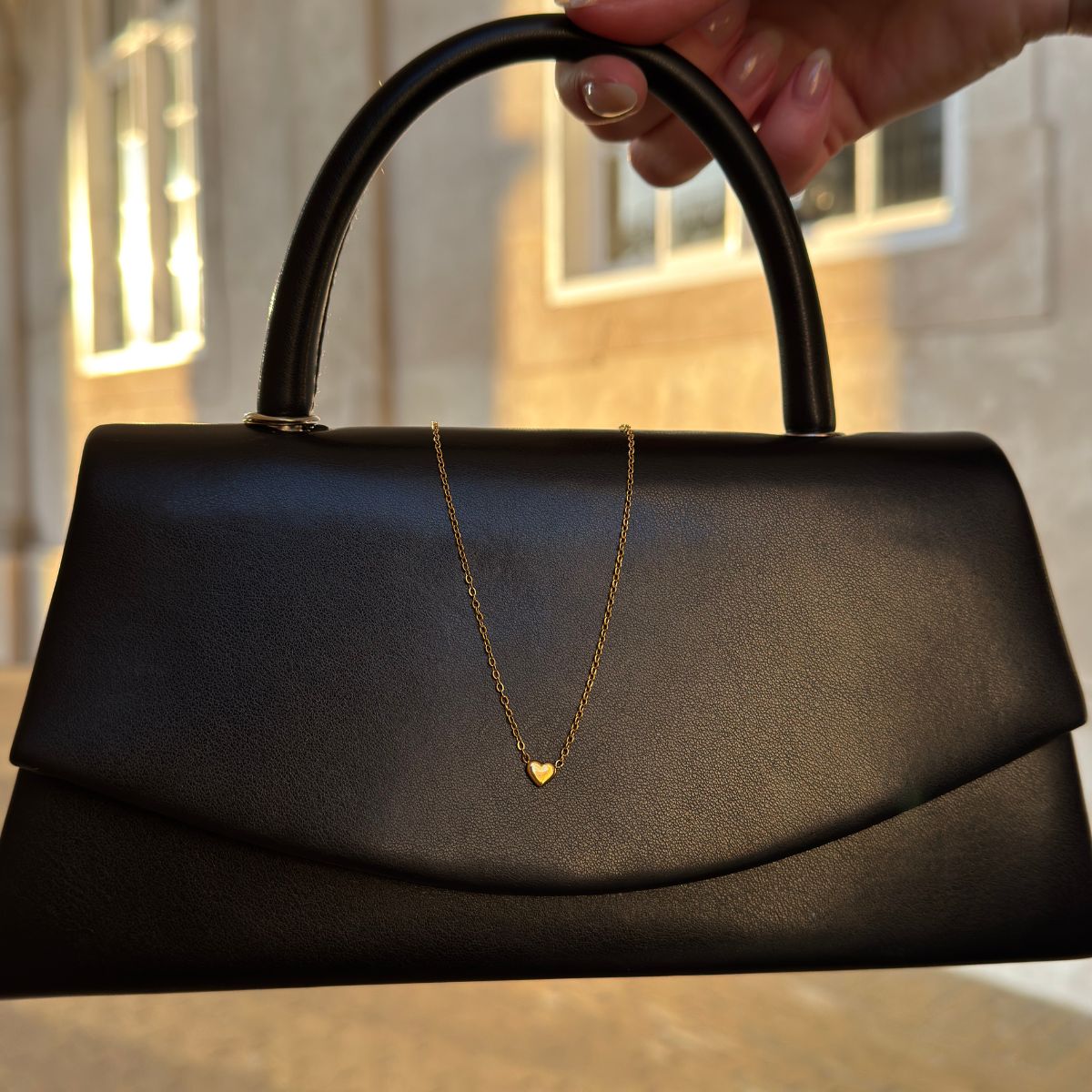 Mini Heart Halskæde 18K Guldbelagt