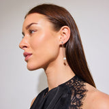 Krystal Perle Drop Øreringe Sølvfarvet