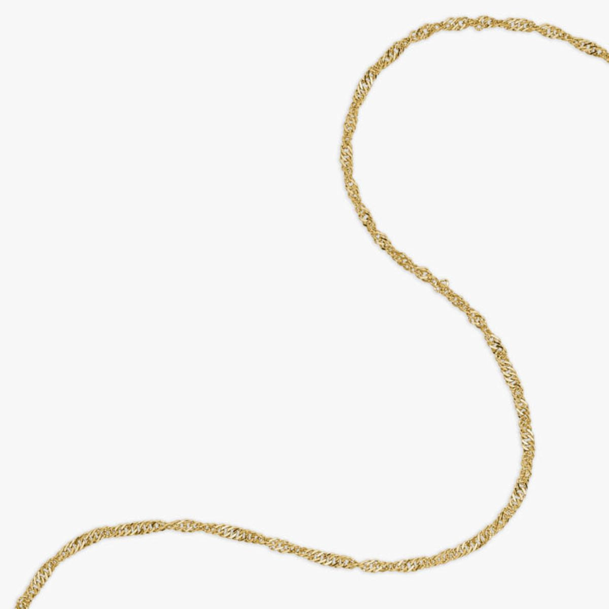 Twisted Halskæde 18K Guldbelagt