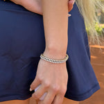Tennis Luxe Armbånd Sølvfarvet 3mm