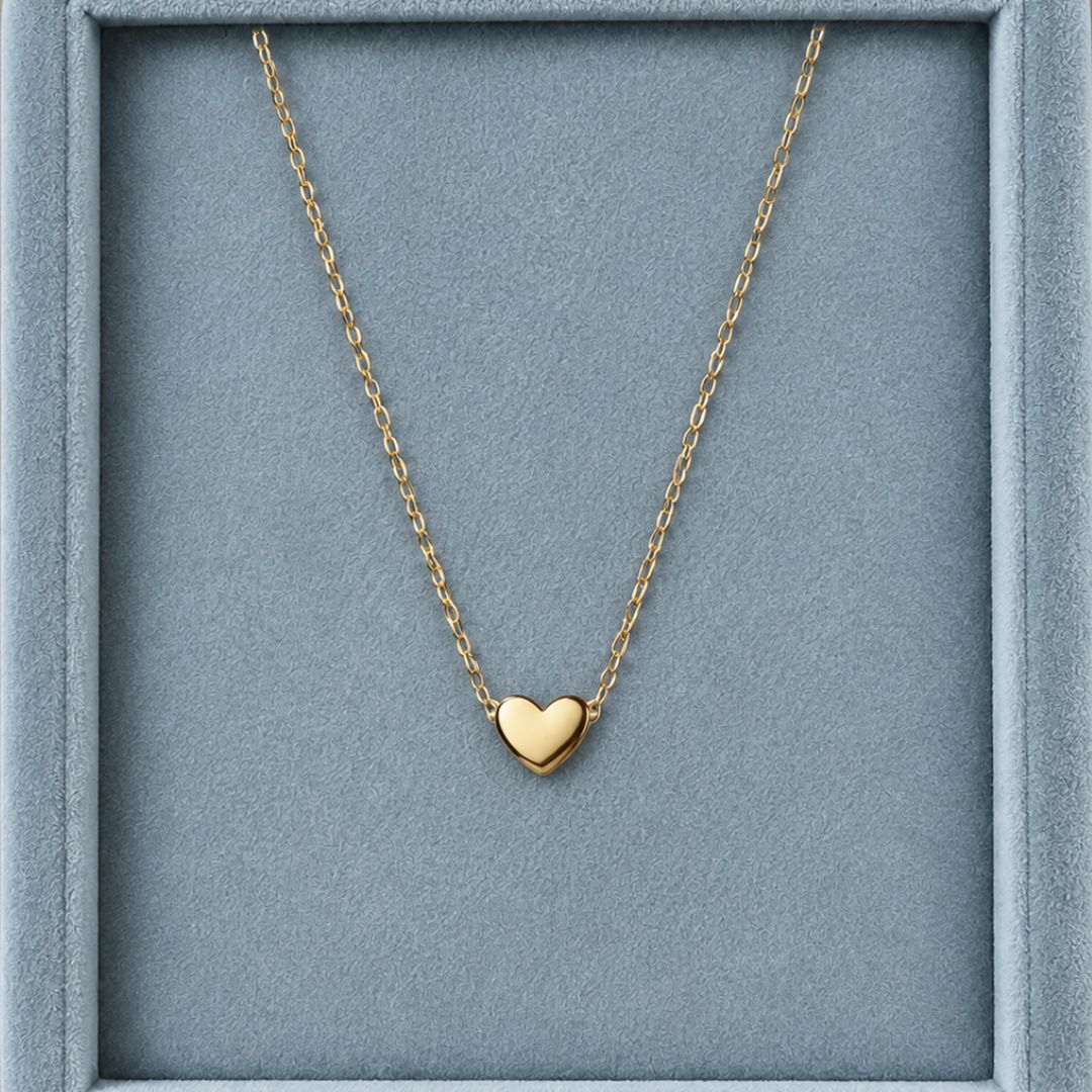 Mini Heart Halskæde 18K Guldbelagt