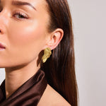 Wind Draped Earrings 18K Gold Plated