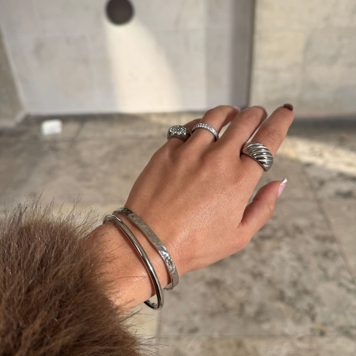 Flad Slange Armbånd 18K Guldbelagt 2mm