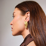 Wind Draped Earrings 18K Gold Plated