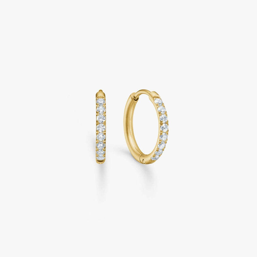 Classic Krystal Creoler 18K Guldbelagt 12mm