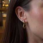 Heart Classic Creoler 18K Guldbelagt Stor