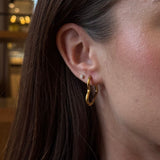 Heart Classic Creoler 18K Guldbelagt Stor