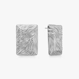 Wind Square Earrings Silver