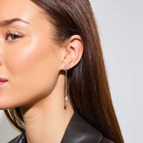 Armor Faceted Pearl Earrings 18K Gold Plated 7mm 