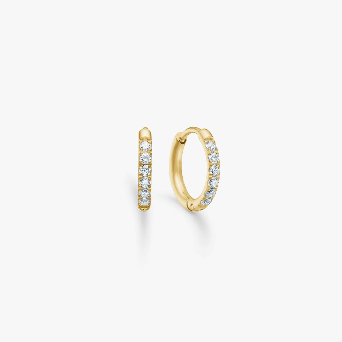 Classic Krystal Creoler 18K Guldbelagt 10mm