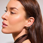 Classic Krystal Creoler 18K Guldbelagt 12mm