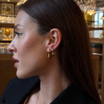 Heart Classic Creoler 18K Guldbelagt Stor