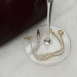 Tennis Krystal Armbånd 18K Guldbelagt 3mm